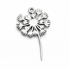 Breloque Pissenlit en Acier Inoxydable Doré 20x12mm pour la Création de Bijoux Fantaisie - DIY