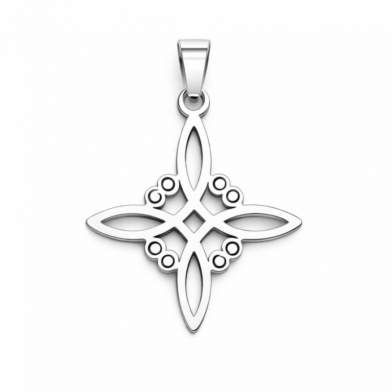 Breloque Noeud Celtique en Acier Inoxydable 27x24mm