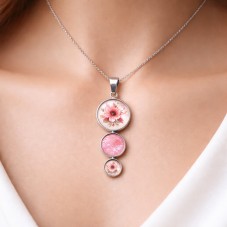 Support Pendentif Argenté en Acier Inoxydable pour Cabochon 12, 16 et 20mm