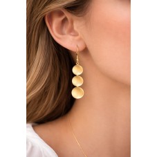 1 Paire de Support Boucle d'Oreille en Acier Inoxydable Doré pour Cabochon 12mm