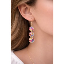 1 Paire de Support Boucle d'Oreille en Acier Inoxydable Doré pour Cabochon 12mm