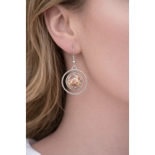 1 Paire de Support Boucle d'Oreille en Acier Inoxydable pour Cabochon 12mm