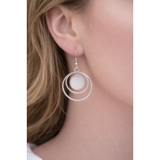 1 Paire de Support Boucle d'Oreille en Acier Inoxydable pour Cabochon 12mm