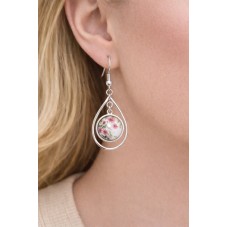 1 Paire de Support Boucle d'Oreille en Acier Inoxydable Argenté pour Cabochon 12mm