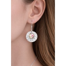 1 Paire de Support Boucle d'Oreille Dormeuse Argentée pour Cabochon 12mm