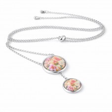 Collier Argenté pour Cabochons 20 et 12mm Chaîne 1,5mm en Acier Inoxydable 65cm