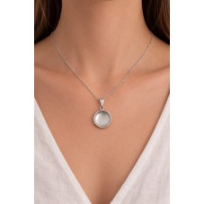 Collier Argenté pour Cabochon 14mm Chaîne 1,5mm en Acier Inoxydable - 50cm de Long