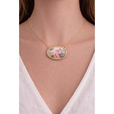 Collier pour Cabochon 18x25mm Chaîne 1,5mm en Acier Inoxydable Doré - 65cm Long