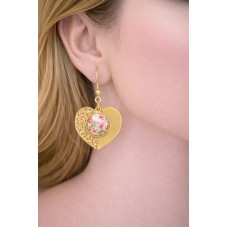 1 Paire de Support Boucle d'Oreille en Acier Inoxydable Doré pour Cabochon 12mm