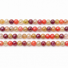 110 Perles à Facettes en Verre Orange 4mm pour la Création de Bijoux Fantaisie - DIY