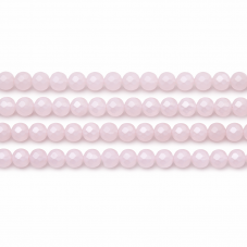 110 Perles à Facettes en Verre Rose Pâle 4mm pour la Création de Bijoux Fantaisie - DIY