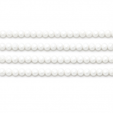 125 Perles à Facettes en Verre Blanc 4mm pour la Création de Bijoux Fantaisie - DIY