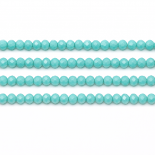 125 Perles à Facettes en Verre Turquoise 4mm pour la Création de Bijoux Fantaisie - DIY