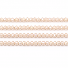 125 Perles à Facettes en Verre Rose Poudré 4mm pour la Création de Bijoux Fantaisie - DIY