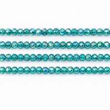 145 Perles à Facettes Bleu en Verre 4mm pour la Création de Bijoux Fantaisie - DIY