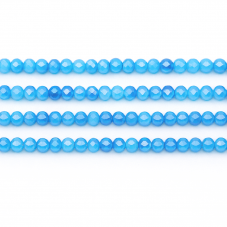 148 Perles en Verre à Facettes Bleues 3x4mm pour la Création de Bijoux Fantaisie - DIY
