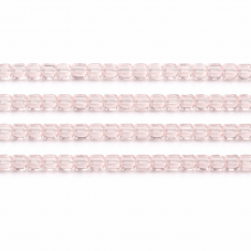 100 Perles Carrées en Verre à Facettes Rose 3mm pour la Création de Bijoux Fantaisie - DIY