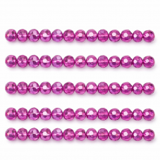 50 Perles Autrichiennes à Facettes en Verre Rose 6x4mm pour la Création de Bijoux Fantaisie - DIY