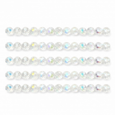50 Perles Autrichiennes à Facettes en Verre Transparent 6x4mm pour la Création de Bijoux Fantaisie - DIY
