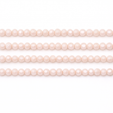 110 Perles à Facettes en Verre Rose Poudré 4mm pour la Création de Bijoux Fantaisie - DIY