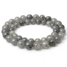 5 Perles Pierre Naturelle Labradorite 8mm pour la Création de Bijoux Fantaisie - DIY