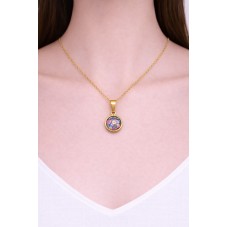 Support Pendentif en Acier Inoxydable Doré pour Cabochon 12mm