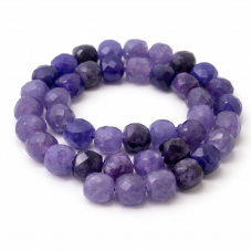 5 Perles Pierre Naturelle Améthyste Carré à Facettes 8mm pour la Création de Bijoux Fantaisie - DIY