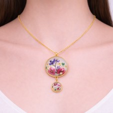 Collier pour Cabochon 25 et 12mm Chaîne 1,5mm en Acier Inoxydable - 65cm Long