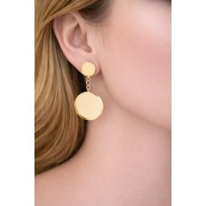 1 Paire de Support Boucle d'Oreille Puce Doré en Acier Inoxydable pour Cabochon 12 et 20mm