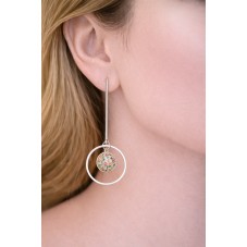 1 Paire de Support Boucle d'Oreille en Acier Inoxydable Argenté pour Cabochon 8mm