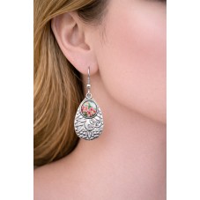1 Paire de Support Boucle d'Oreille en Acier Inoxydable Argenté pour Cabochon 8mm