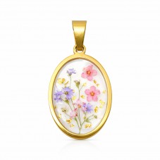 Support Pendentif en Acier Inoxydable Doré pour Créations en Résine 18x25mm