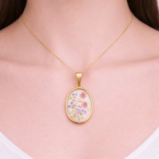 Support Pendentif en Acier Inoxydable Doré pour Créations en Résine 18x25mm