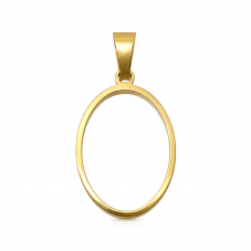 Support Pendentif en Acier Inoxydable Doré pour Créations en Résine 18x25mm pour la Création de Bijoux Fantaisie - DIY