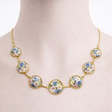 Collier pour Cabochon 14, 16, 18 et 20mm Chaîne 2mm en Acier Inoxydable Doré - 58cm Long