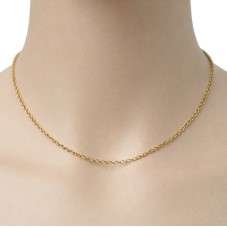 2 Mètres de Chaine à Mailles en Acier Inoxydable Doré 2x3mm
