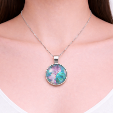 2 Supports Pendentif Argenté pour Cabochon 20mm