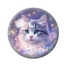 Cabochon en Verre Illustré Chat 12 à 25mm pour la création de bijoux fantaisie - DIY