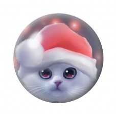 Cabochon en Verre Illustré Chat 12 à 25mm pour la création de bijoux fantaisie - DIY