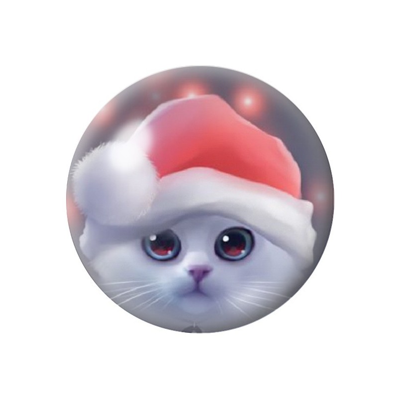 Cabochon en Verre Illustré Chat 12 à 25mm