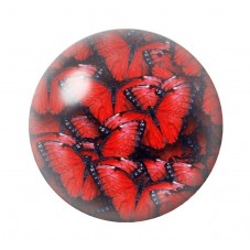 Cabochon en Verre Illustré Papillon 12 à 25mm pour la création de bijoux fantaisie - DIY