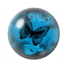 Cabochon en Verre Illustré Papillon 12 à 25mm pour la création de bijoux fantaisie - DIY