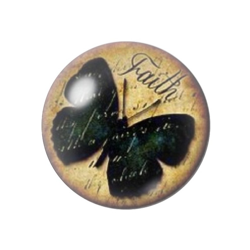 Cabochon en Verre Illustré Papillon 12 à 25mm