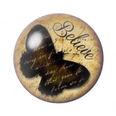 Cabochon en Verre Illustré Papillon 12 à 25mm pour la création de bijoux fantaisie - DIY
