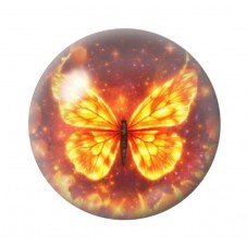 Cabochon en Verre Illustré Papillon 12 à 25mm pour la création de bijoux fantaisie - DIY