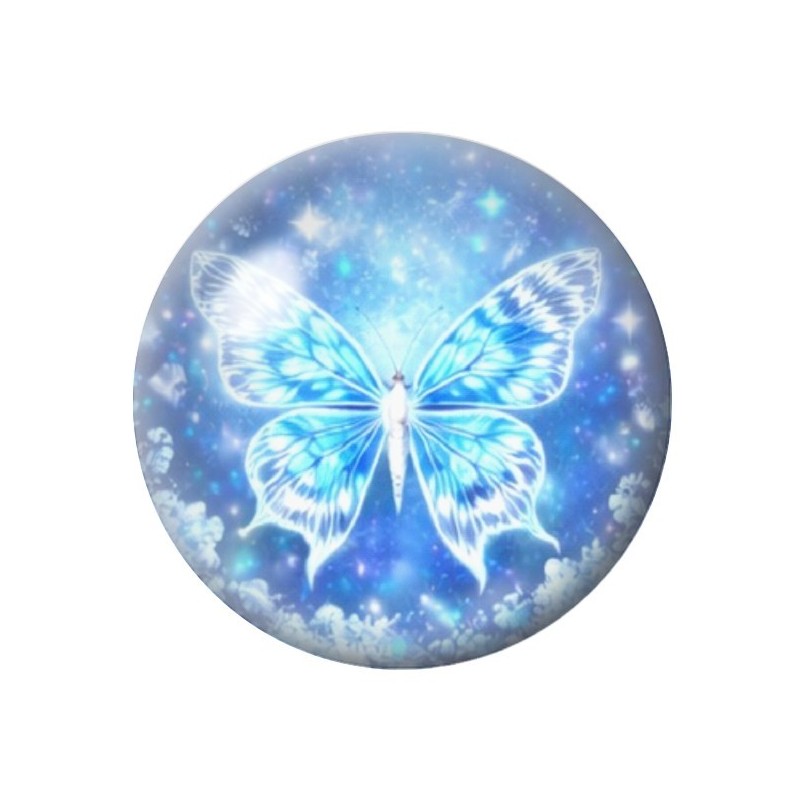 Cabochon en Verre Illustré Papillon 12 à 25mm