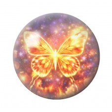 Cabochon en Verre Illustré Papillon 12 à 25mm pour la création de bijoux fantaisie - DIY