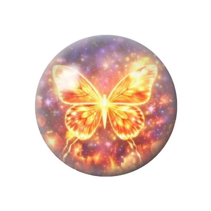 Cabochon en Verre Illustré Papillon 12 à 25mm