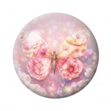 Cabochon en Verre Illustré Papillon 12 à 25mm pour la création de bijoux fantaisie - DIY