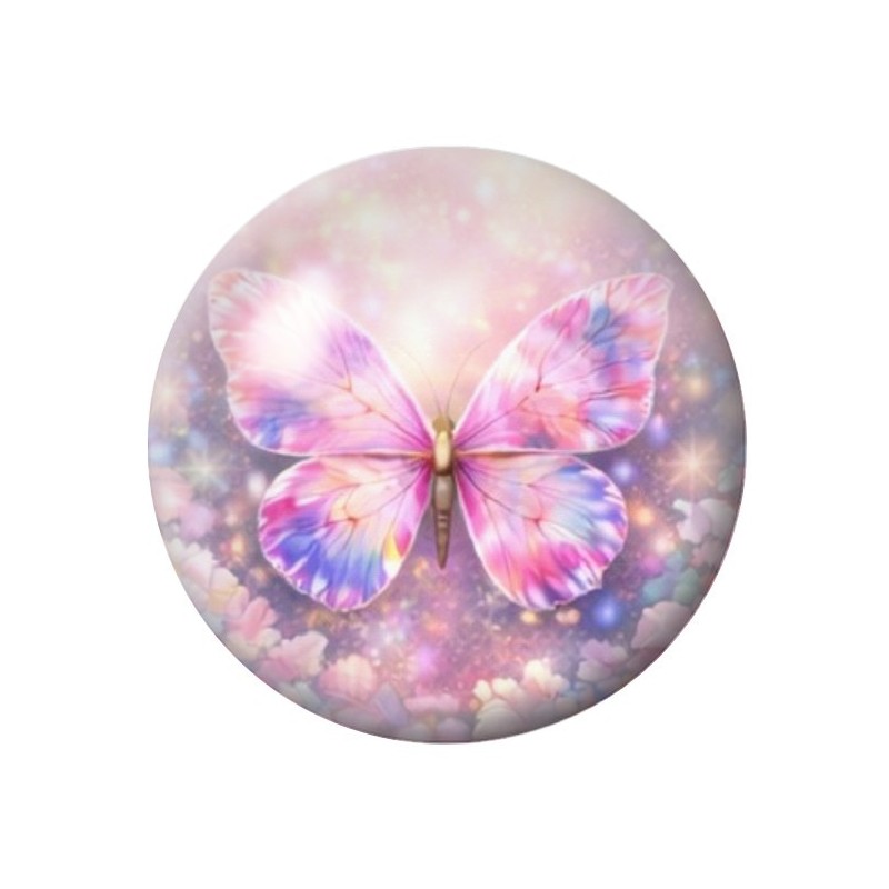Cabochon en Verre Illustré Papillon 12 à 25mm